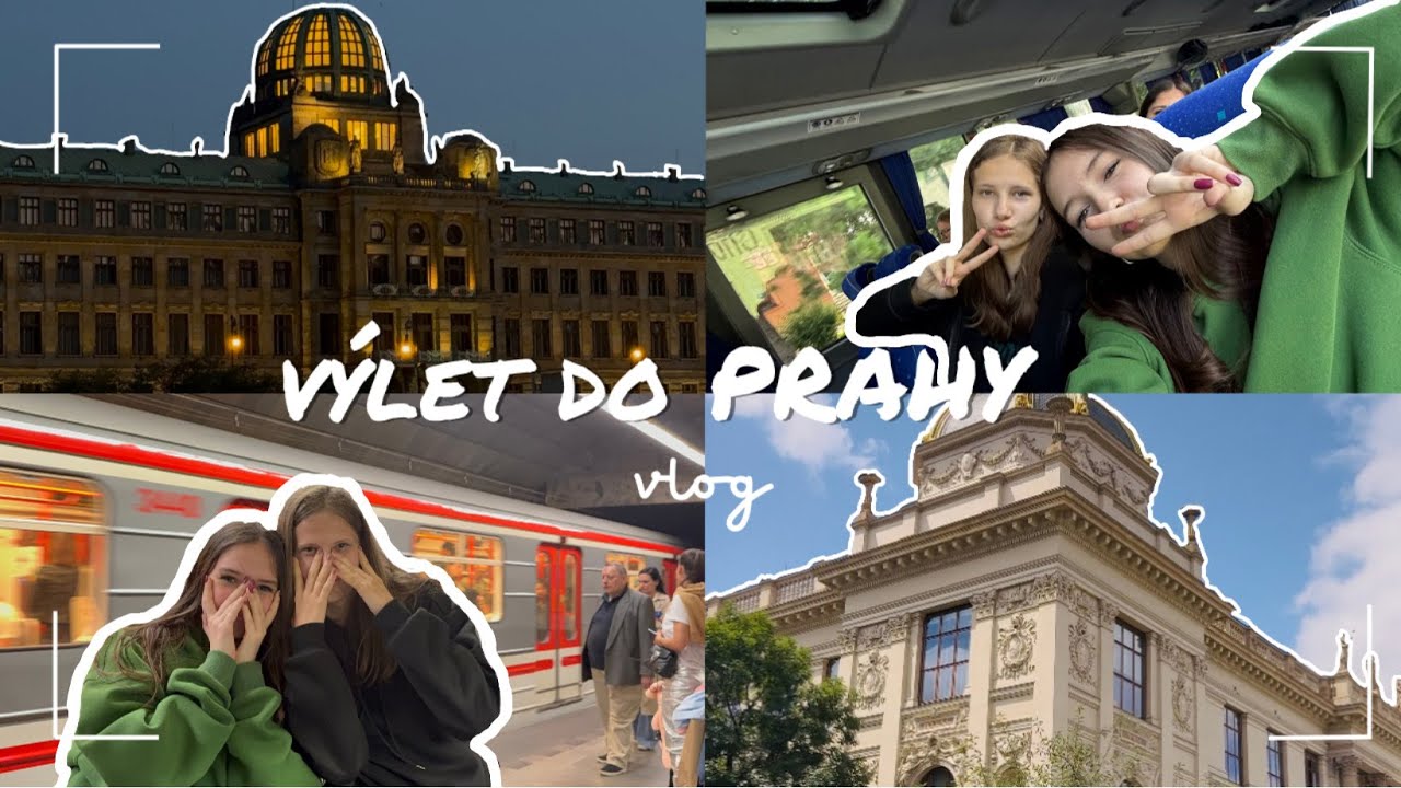 VÝLET DO PRAHY (VLOG)- cesta autobusom, Attila Vegh, metro, večerná Praha, nákupy, haul...