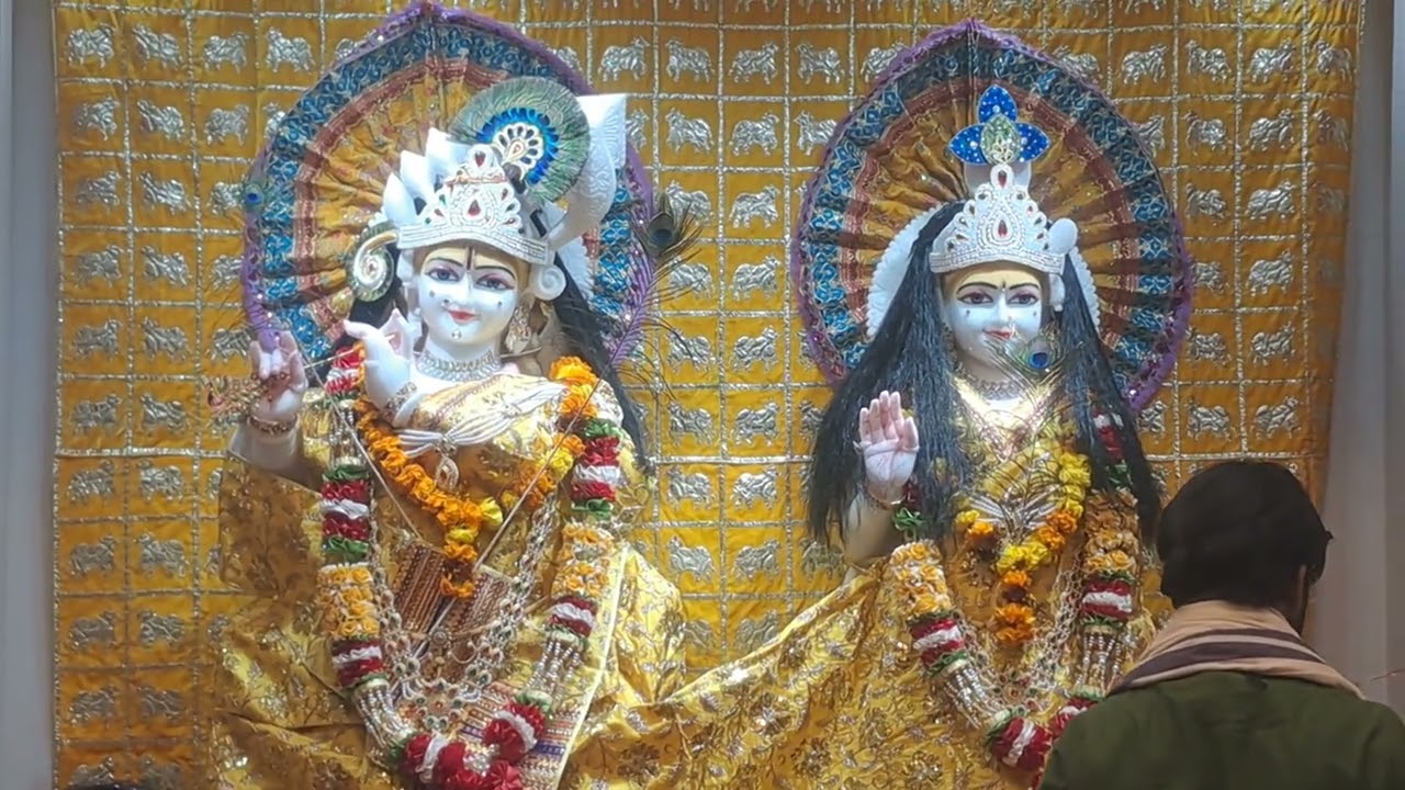 आज दिनांक 10/01/2026 के श्री राधाकृष्ण कृपा धाम के संध्या कालीन आरती के दर्शन 