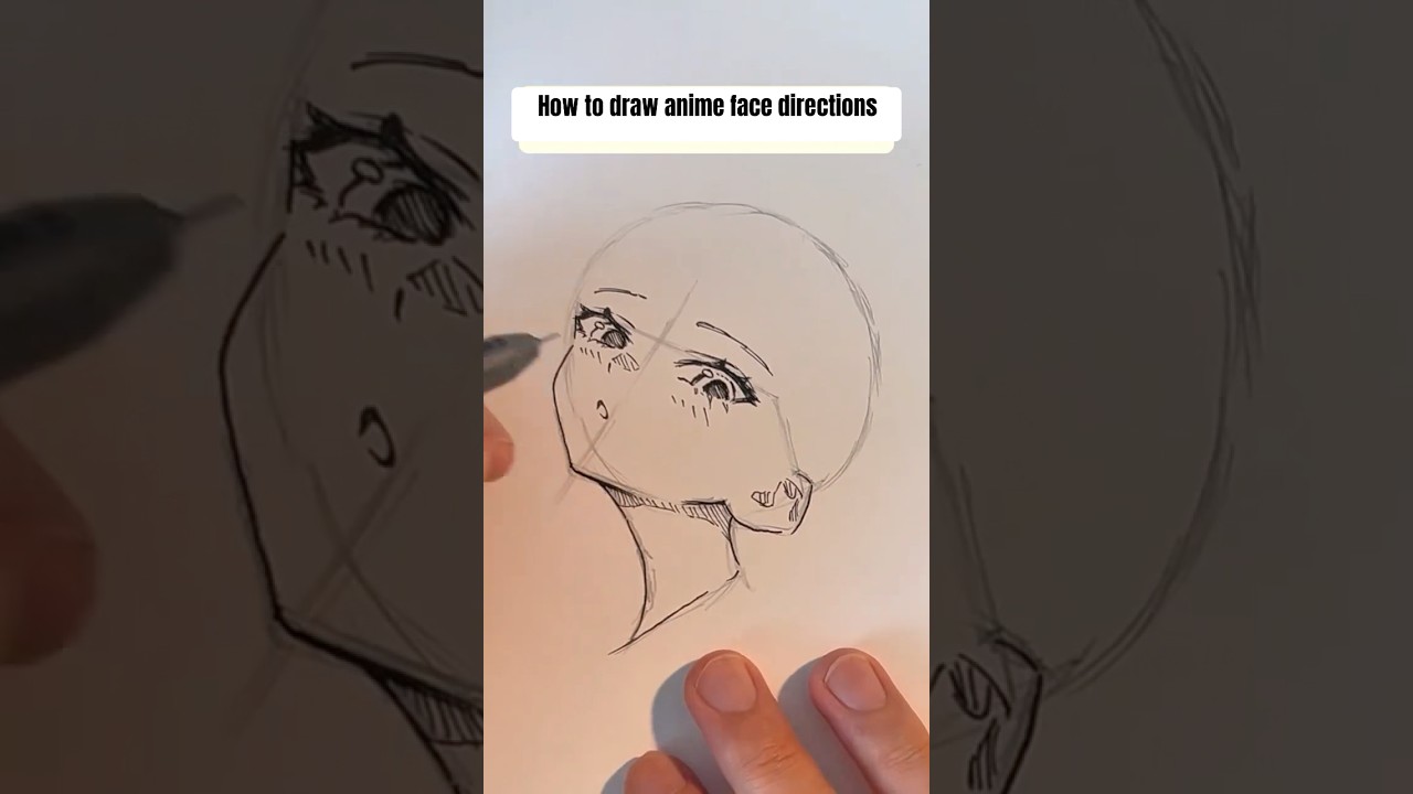 Как рисовать аниме-лицо по инструкции #drawsoeasyanime #drawing #tutorial