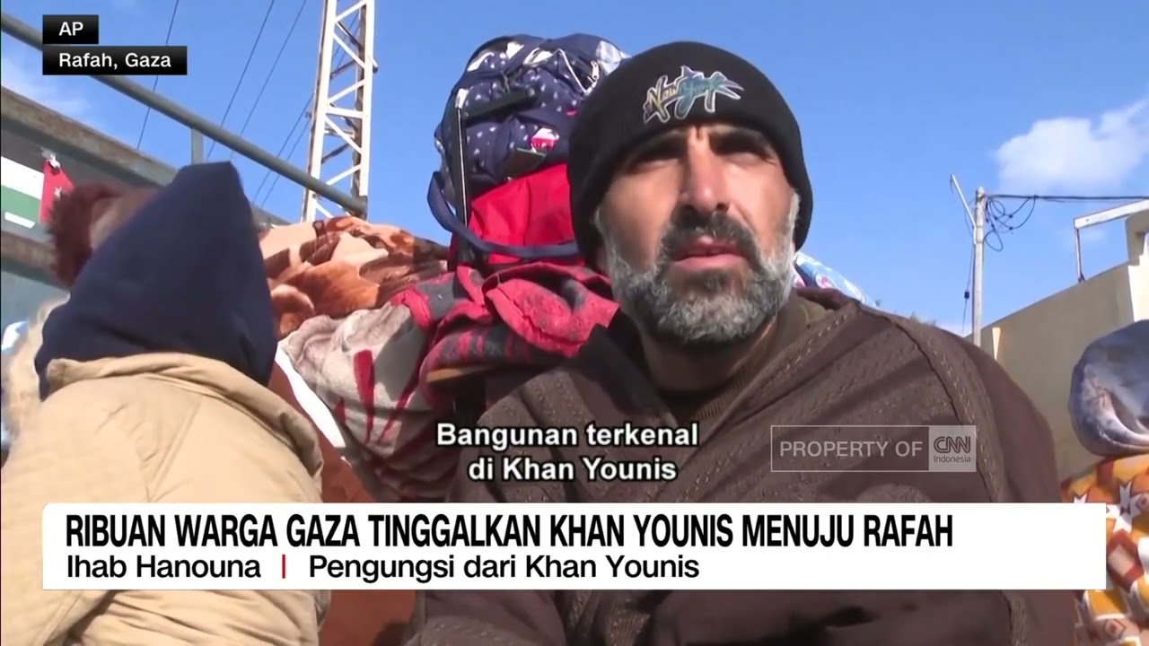 Ribuan Warga Gaza Tinggalkan Khan Younis Menuju Rafah