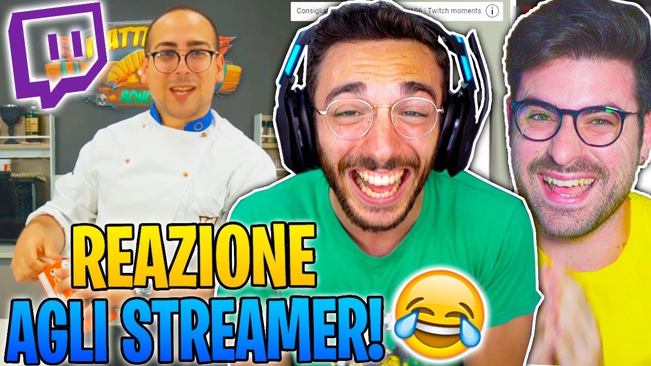 REAZIONE AGLI STREAMER PIÙ DIVERTENTI DI TWITCH! #2 w/GiampyTek