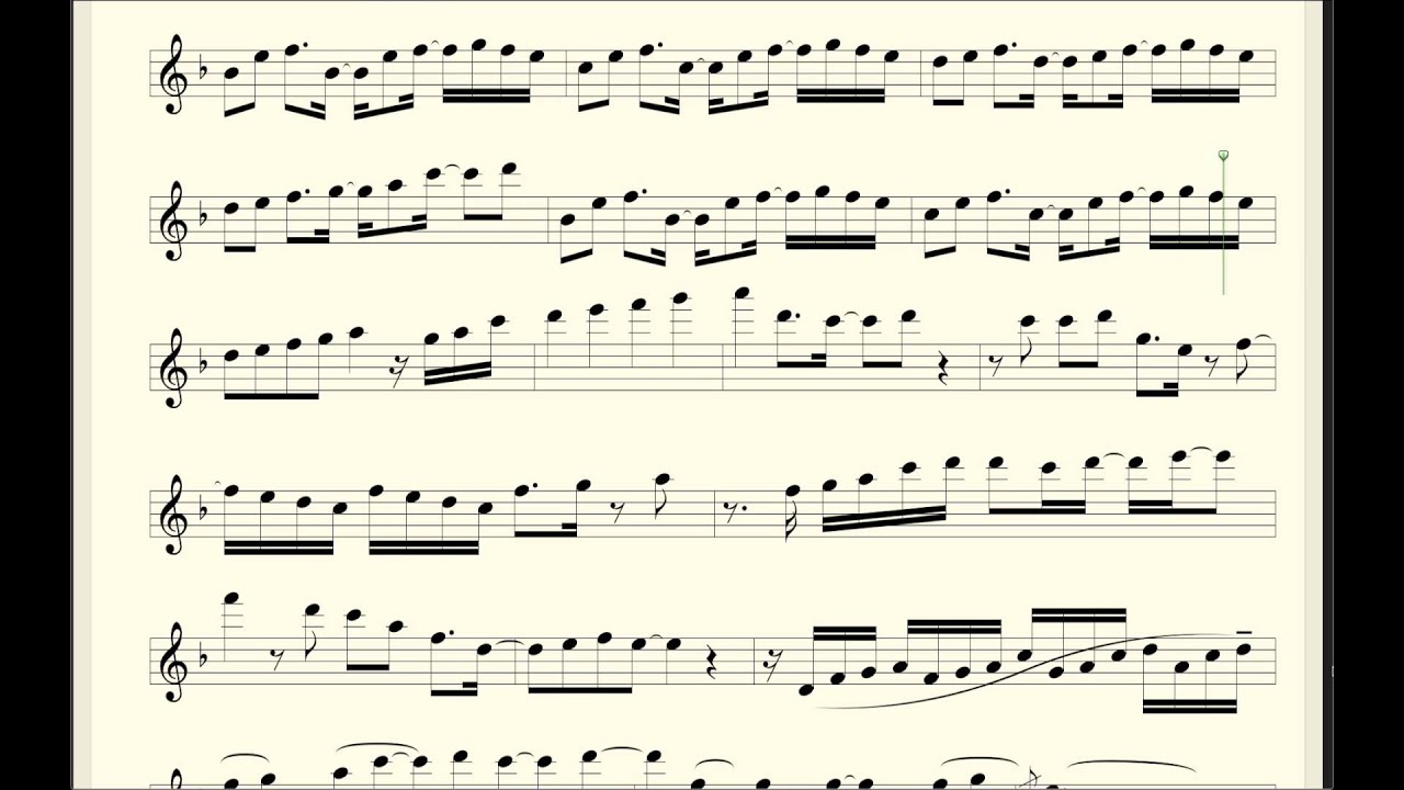 Javi Reina & Alex Guerrero ft  Syntheticsax - Oig (Saxophone Sheet Music) HD