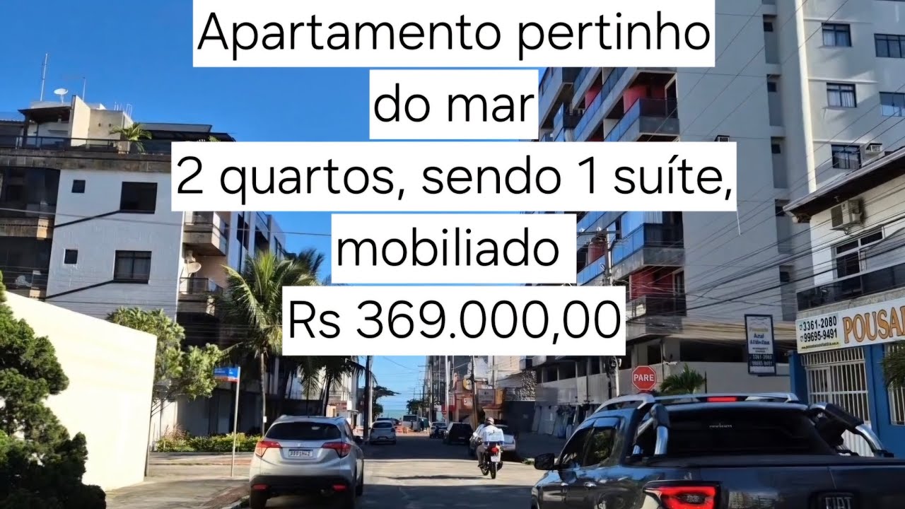 Apartamento Mobiliado à Venda Pertinho do Mar da Praia do Morro Guarapari com 2 Quartos, Financiável