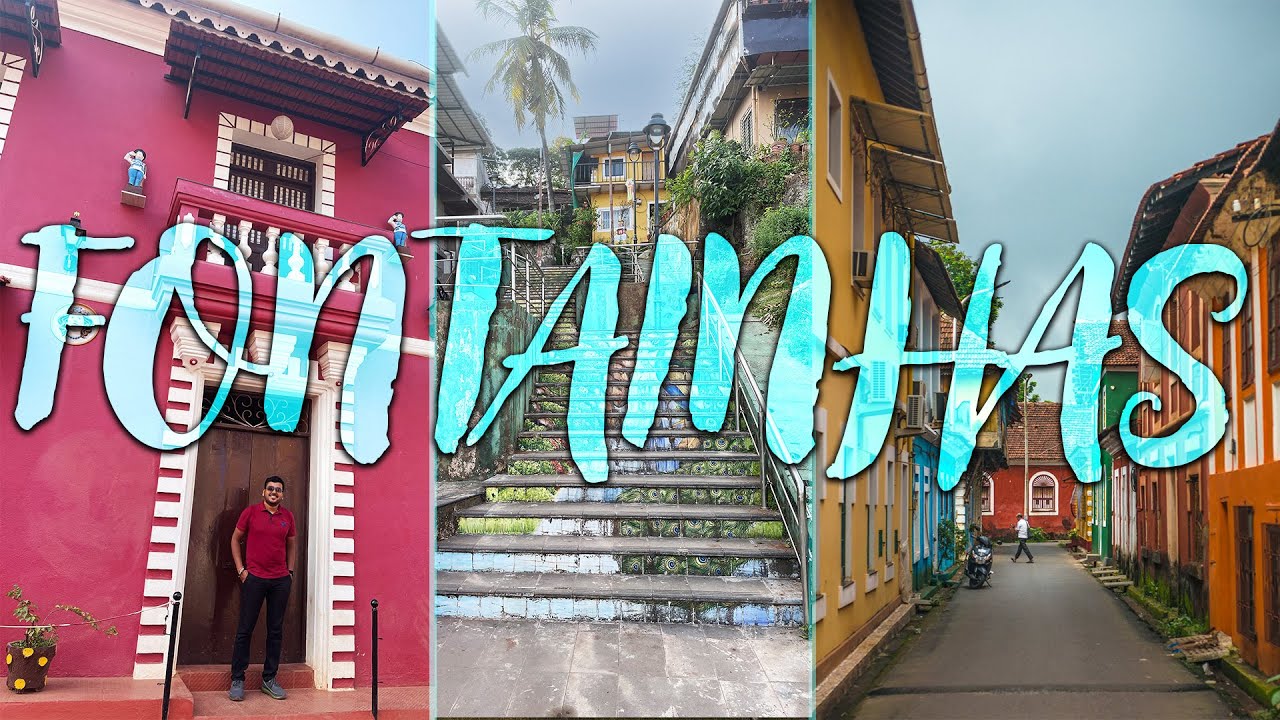 Fontainhas - Colourful Street in Old Goa Panjim | Things to do in fontainhas | GOA walking tour