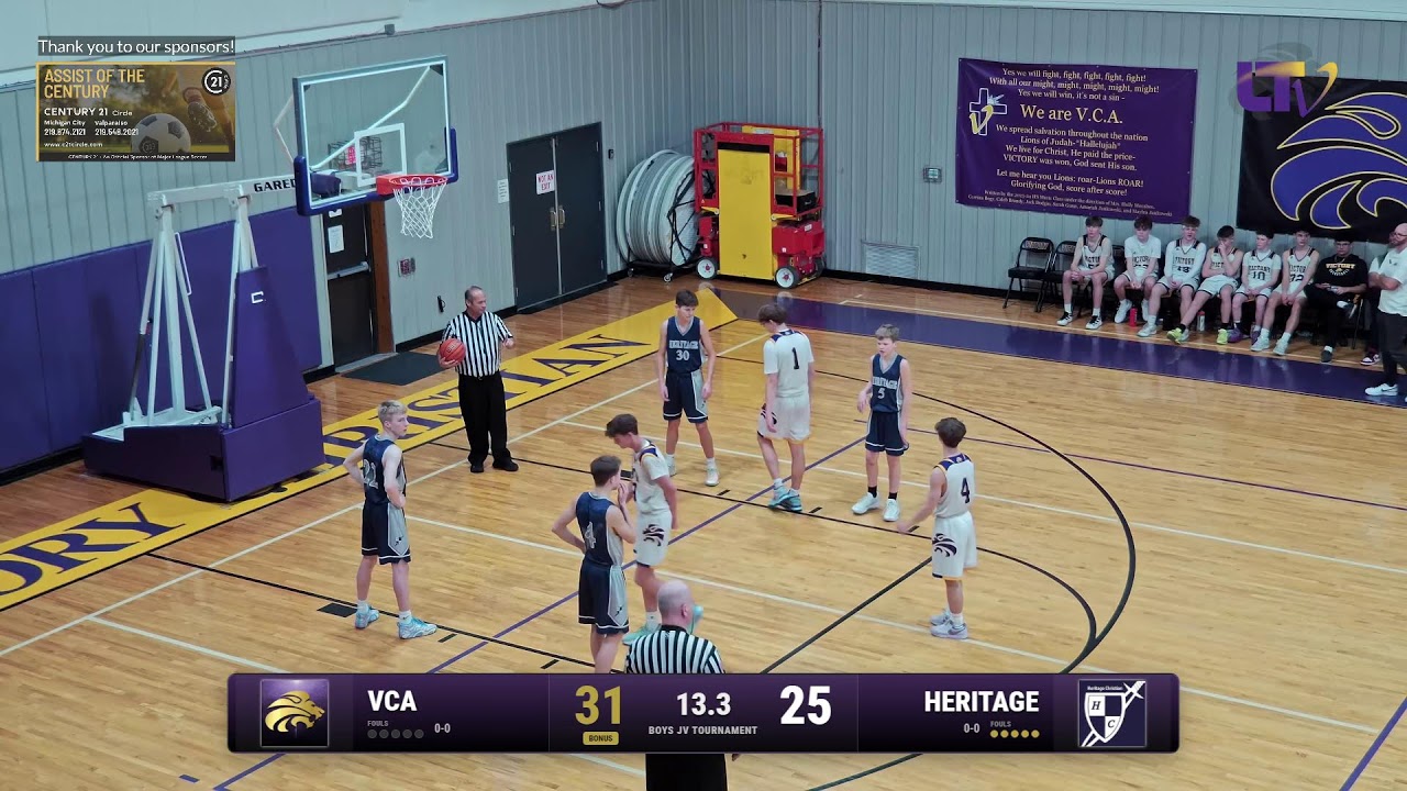 VCA JV Boys Basketball Tournament - Heritage Christian vs. VCA Lions