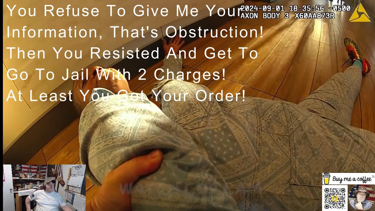 Obstruction And Resisting Over A Fish Filet Because Of Obstinance!