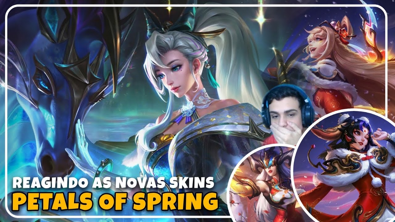 REAGINDO A NOVA SKIN PRESTÍGIO DA SERAPHINE -  PETALS OF SPRING DO WILD RIFT