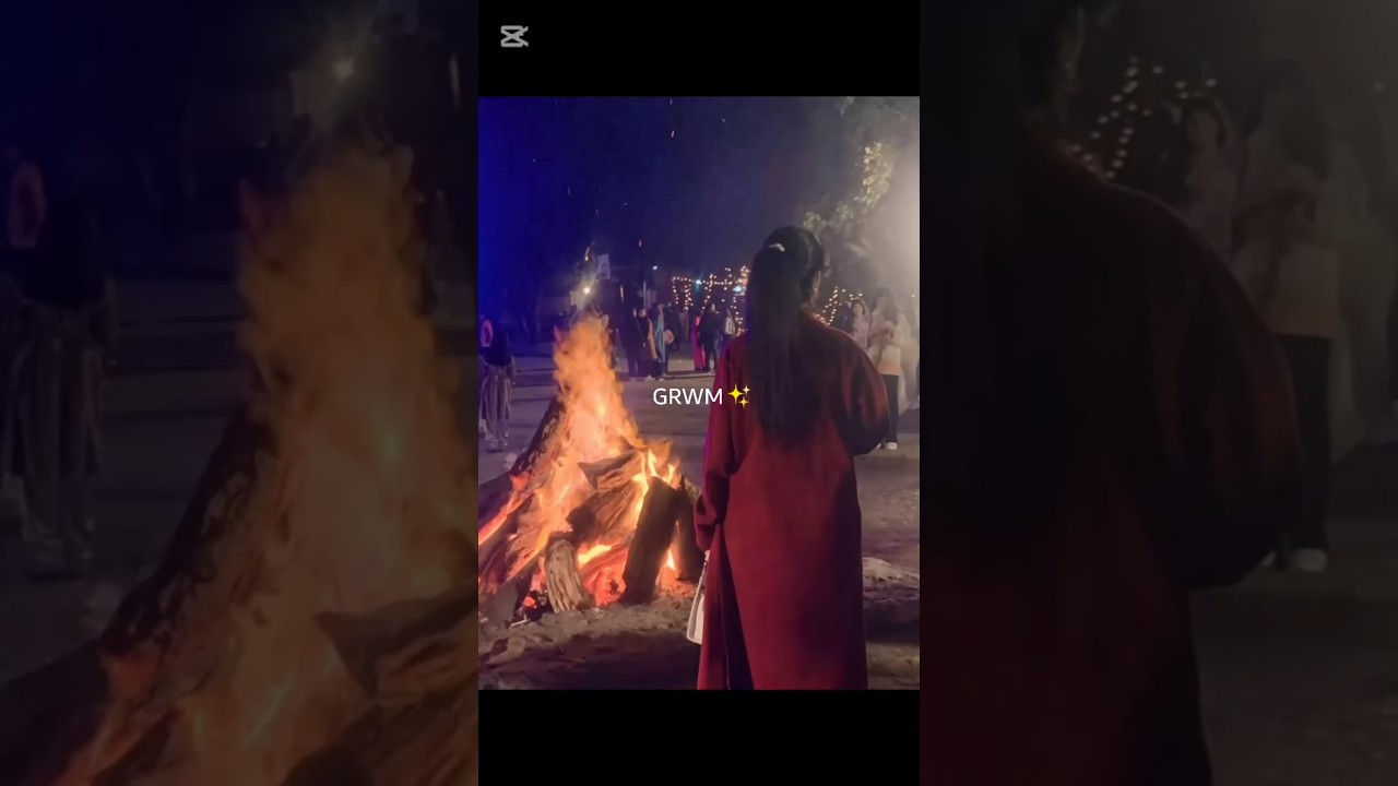 GRWM for bonfire✨🔥 #youtubeshorts #minivlog #shorts