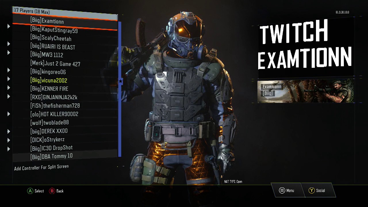 Xbox One Open Lobby!! Message Vicuna2002 if you want to join!!