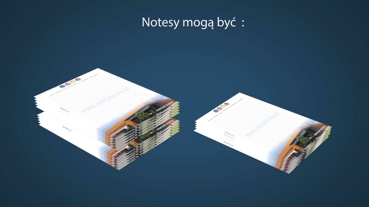Notesy reklamowe, firmowe z logo