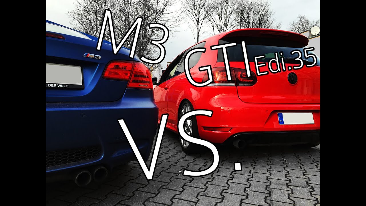 BMW M3 (e93) vs. VW Golf VI GTI Edition 35 stage II | www.track-team.net