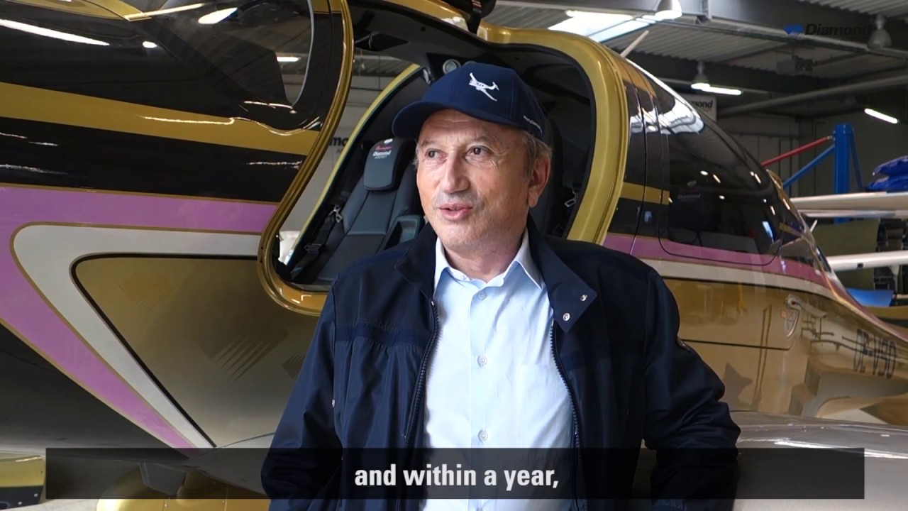 Diamond Aircraft DA62 owner Michel Drucker about his new bird