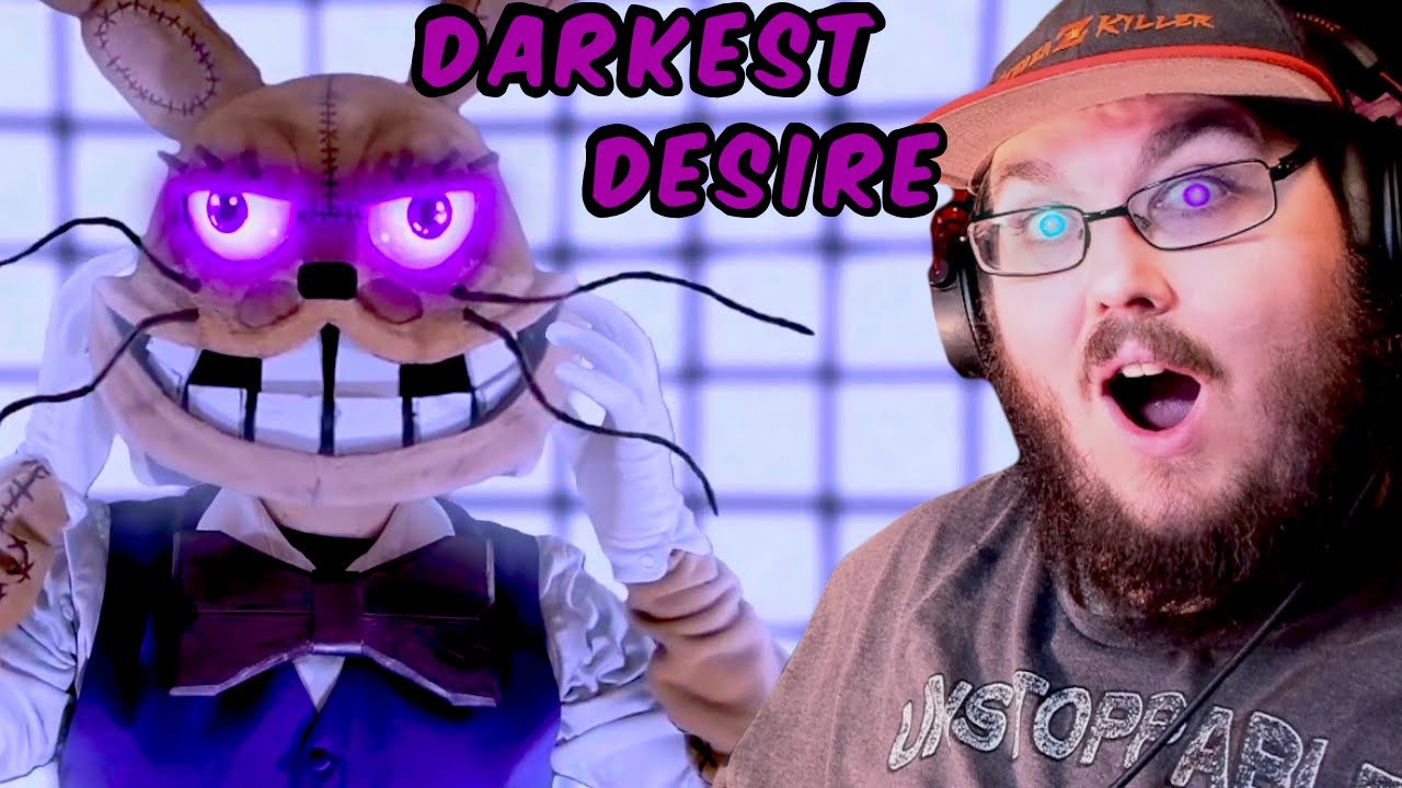 FNAF GLITCHTRAP SONG LIVE-ACTION MUSIC VIDEO [Darkest Desire] - Dawko & DHeusta #FNAF REACTION!!!