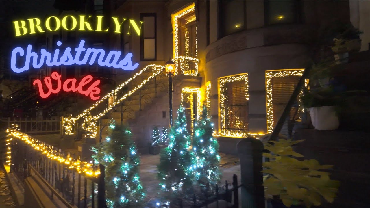 Sunset Park Brooklyn Christmas Walk 4K | NYC Night Walking Tour