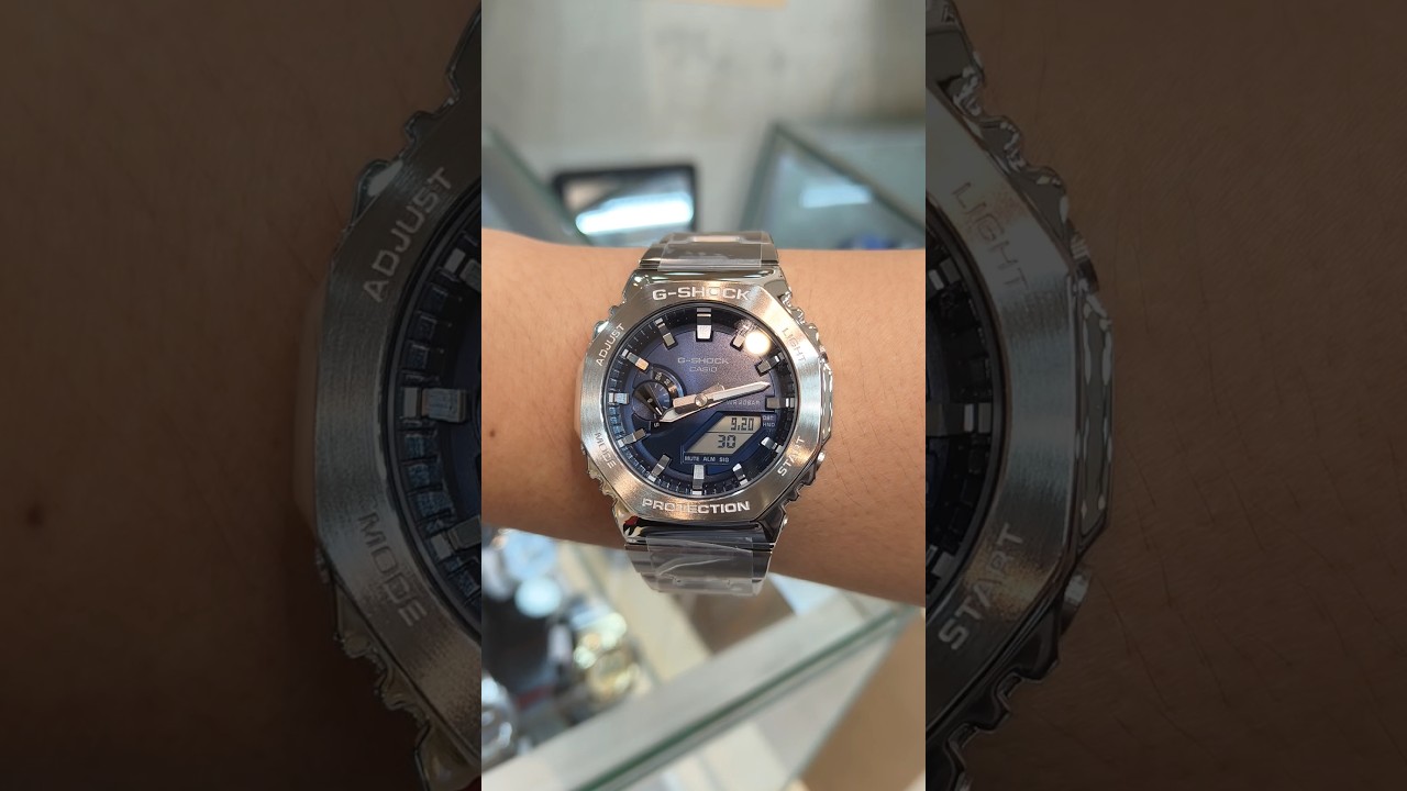 Casio G-SHOCK G-STEEL watch blue dial GM-2110D-2B #casio #gshock #watch