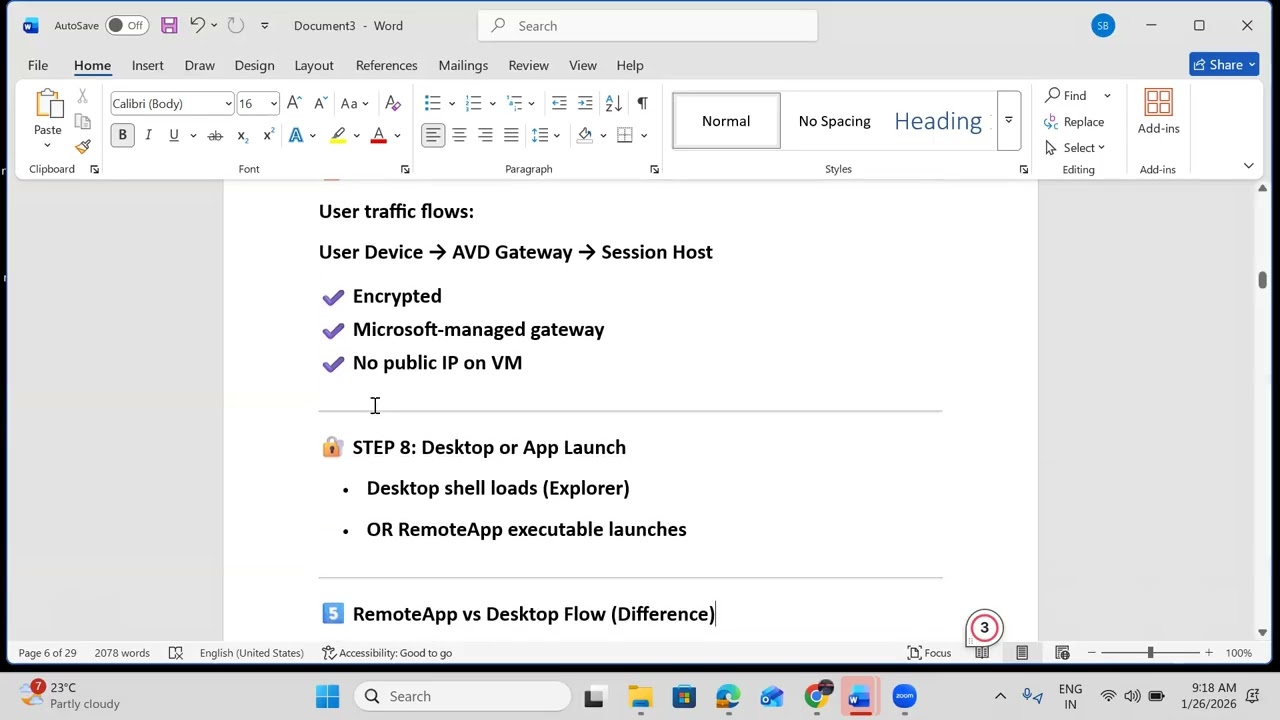 Azure AVD Communication Process, Cost Optimization , RBAC Explained 