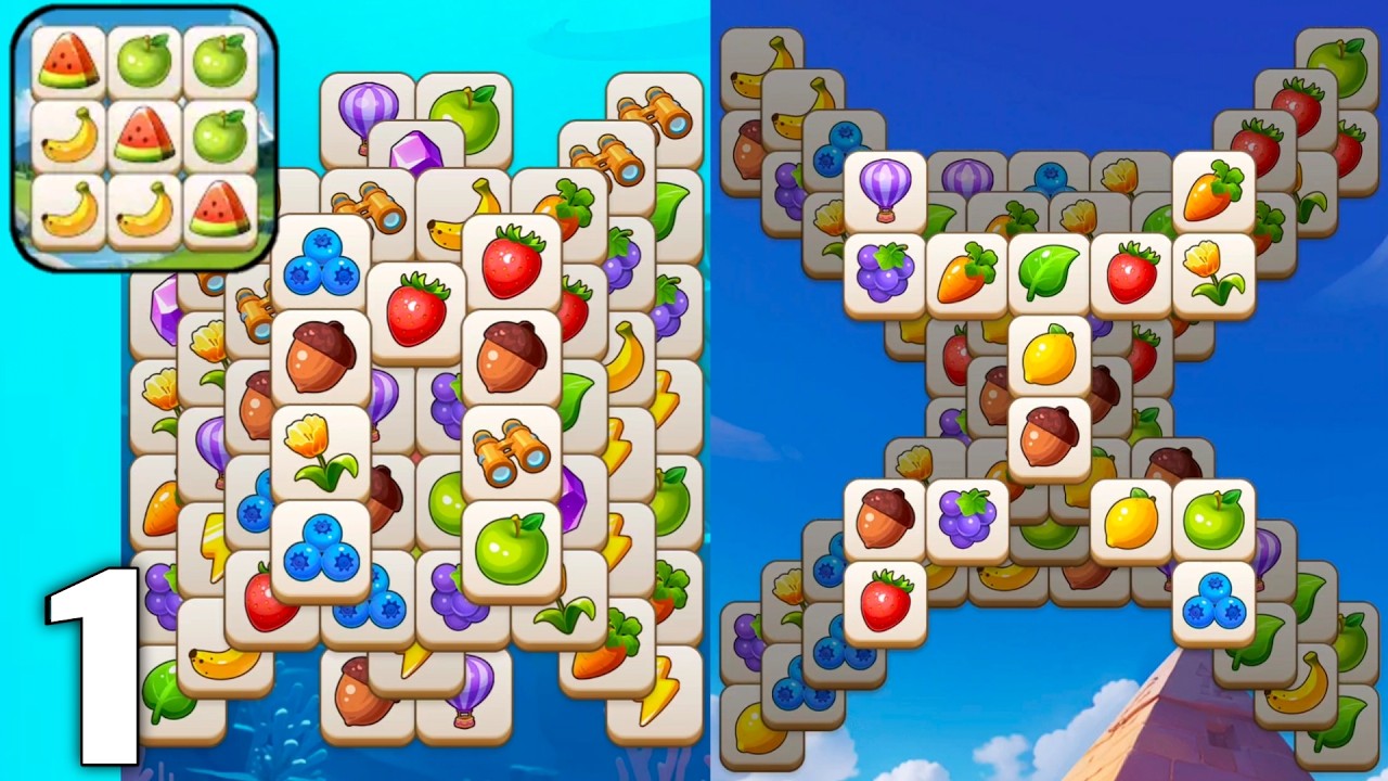 Tile Explorer - Triple Match - Gameplay Walkthrough Part 1 All Levels 1-10 (Android & iOS)