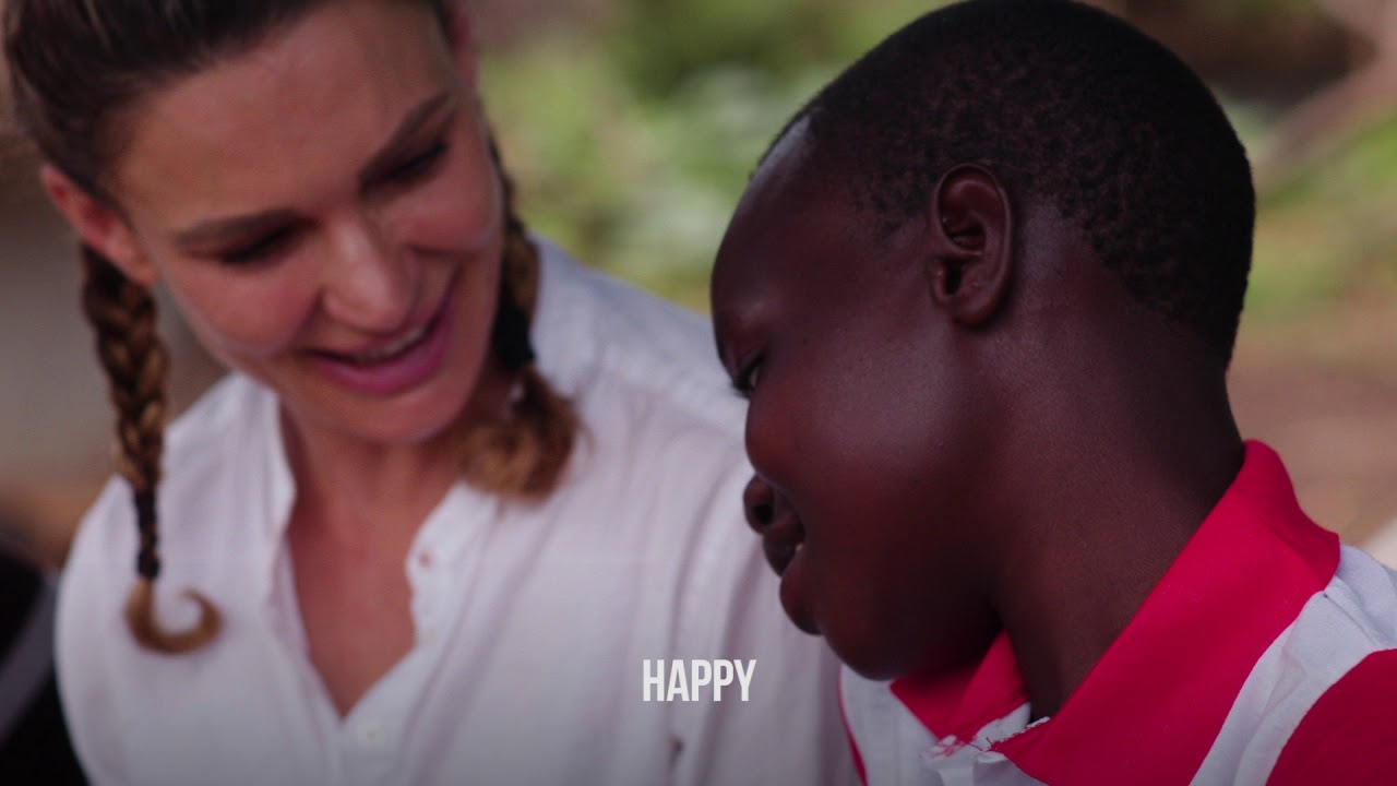 ChildFund New Zealand ambassador Danielle Cormack meets sponsored child in Uganda