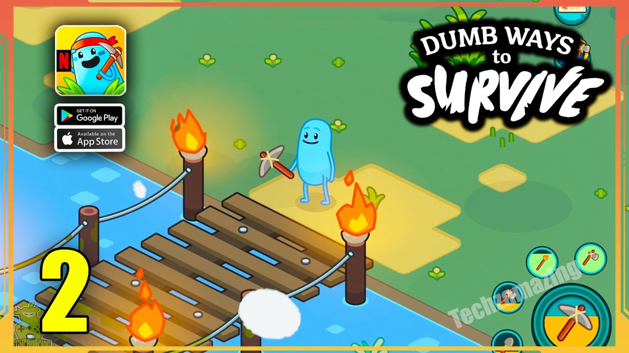 Dumb Ways to Survive NETFLIX Gameplay Walkthrough Part 2 (Android, iOS)