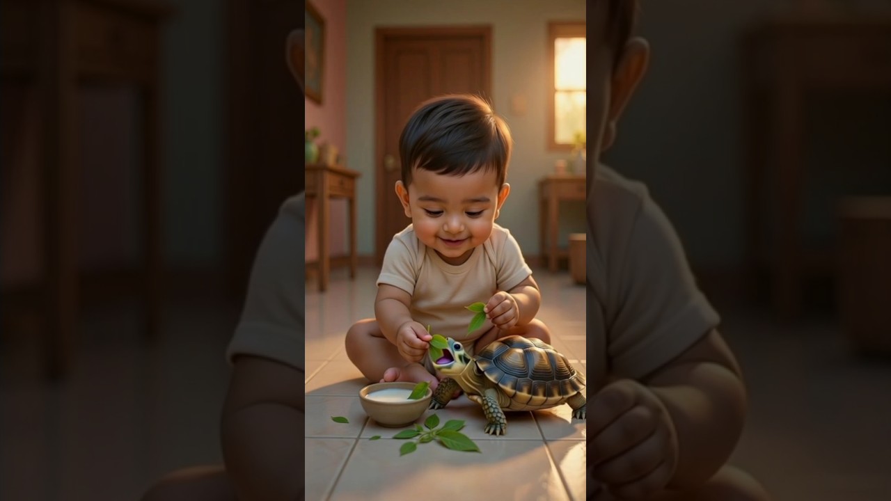 Brave Baby & Giant Turtle Rescue Mission! 🐢💛 Epic Turtle Adventure Story&rdquo;#TurtleAdventure