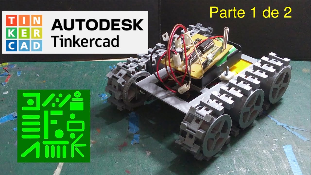 RC CAR Oruga  en Tinkercad para Impresión 3D | Parte 1 de 2