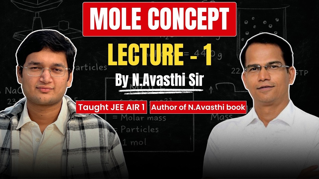 Mole Concept : Lecture 1 by N Avasthi Sir ｜ Vibrant Academy ｜Nishant Jindal I