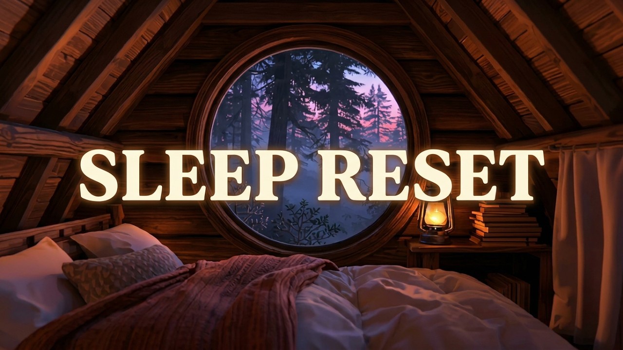 ADHD Sleep Reset | 8 Hours Brown Noise, Water & Soft Synth Pads for Insomnia Relief