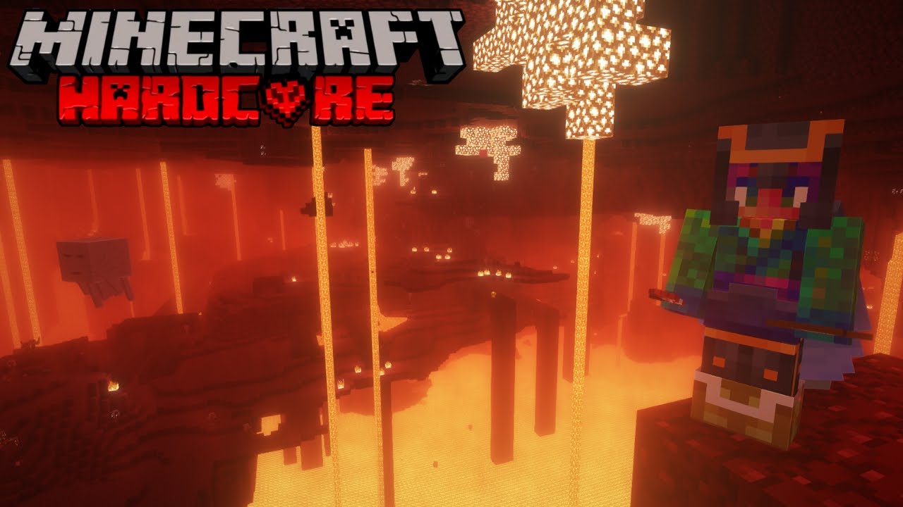 Excavating the Nether in Hardcore Minecraft