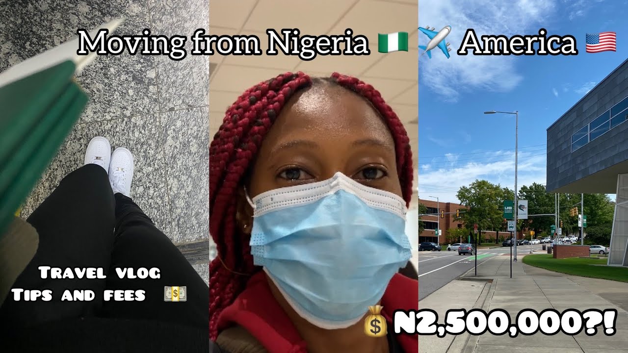 Travel vlog (detailed): 🇳🇬✈️🇺🇸 alone! | How much it cost + International student process (tips)