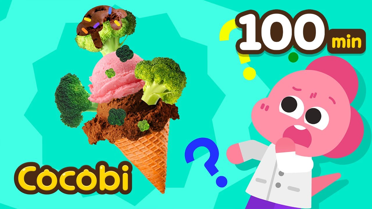 Gabung! Es Krim + Brokoli🍦 Kompilasi | Lagu Monster Terbaik Untuk Anak-anak | Cocobi