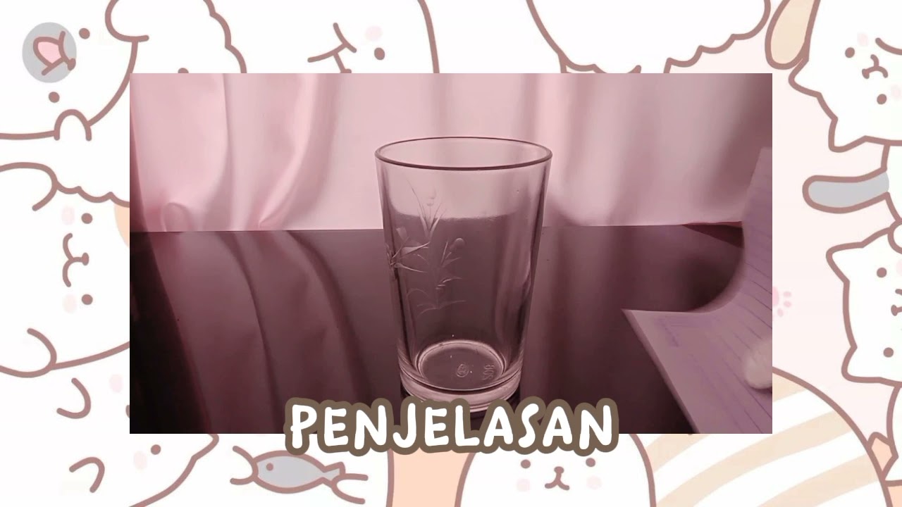 Percobaan Hukum 1 Newton | Fisika | Koin, kertas, dan gelas