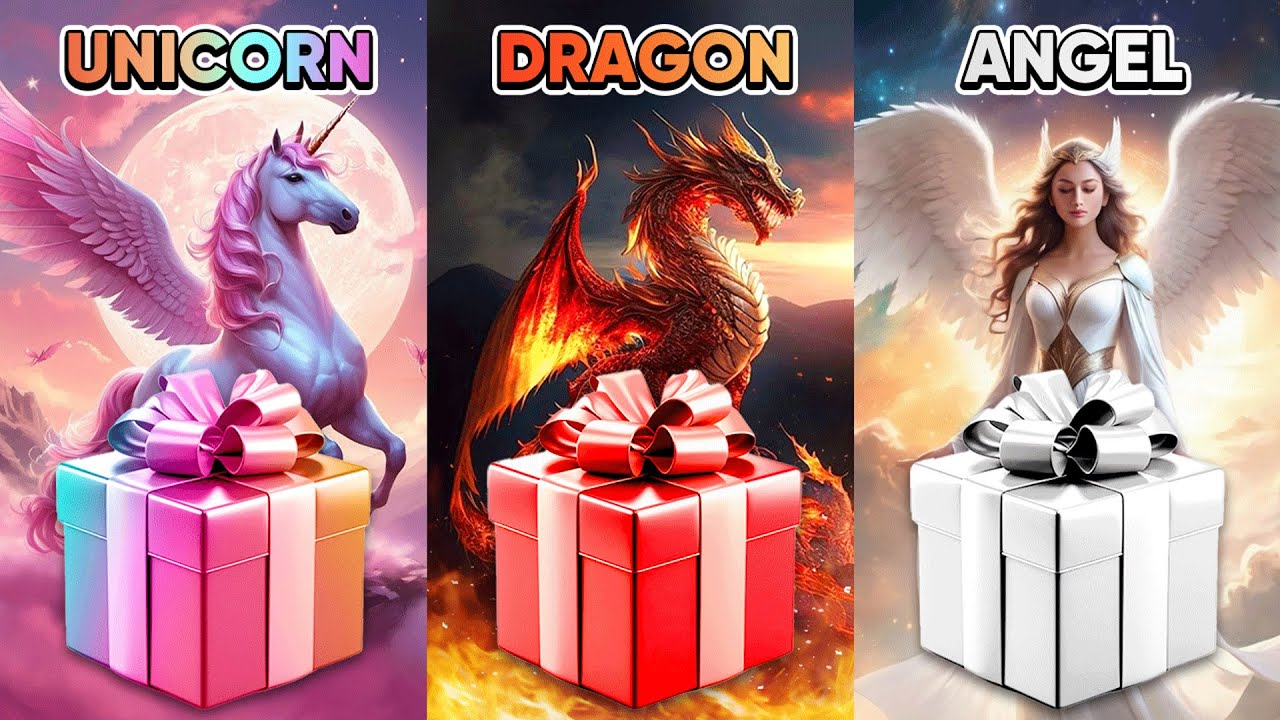 Choose Your Gift! 🎁 Unicorn, Dragon or Angel 🦄🌈🐲👼 Quiz Forest