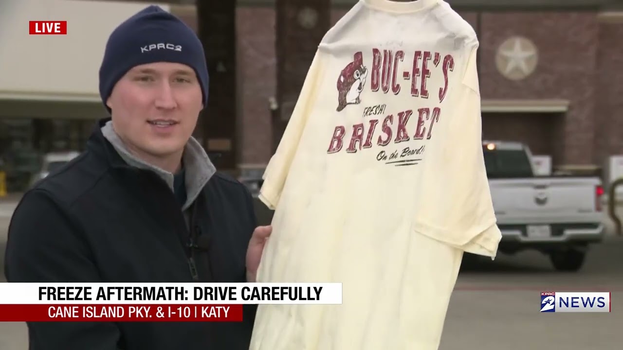 How Cold Is It In Houston? Cold Enough To Freeze A T-Shirt In 15 Minutes