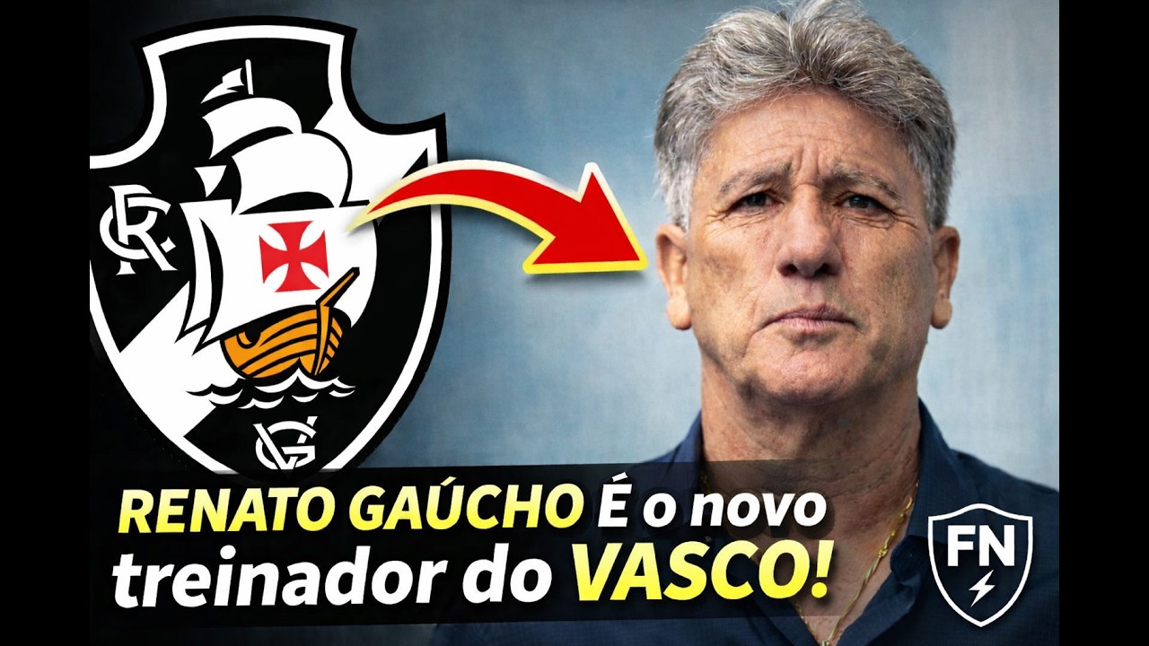 🚨RENATO GAÚCHO NO VASCO! Negociação avança e Diniz cai: o que falta pro acerto?