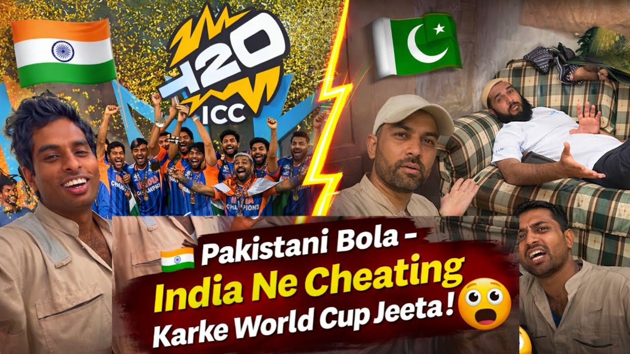 India World Cup Jeet Gayi 🇮🇳 Pakistani Bola – Cheating Karke Jeeta! 😳 | Real Reaction 