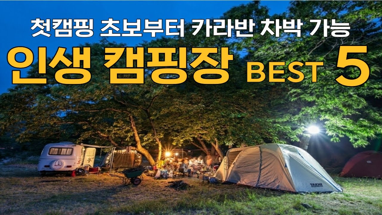 무조건 가야하는 인생 캠핑장 추천 TOP5 l 초보 l 차박 l 카라반 l 근처명소 l 서울근교 l