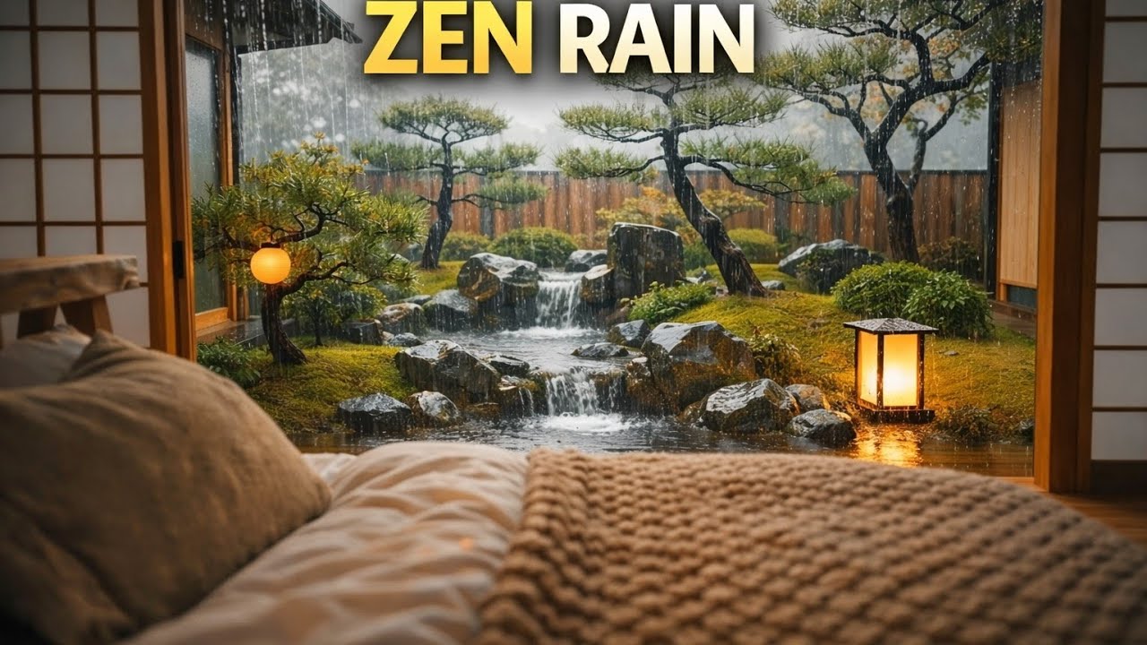 Cozy Rainy Night Ambience | Rain Sounds for Sleep & Study