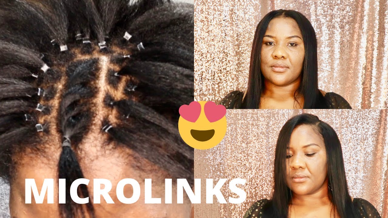 HOW TO : MICROLINKS// MICRO RINGS  HAIR EXTENSION ON SHORT THIN HAIR
