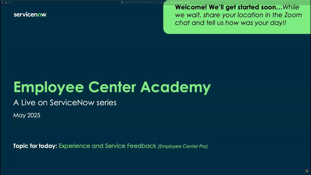 Employee Center Academy: Experience and Service Feedback (Employee Center Pro)