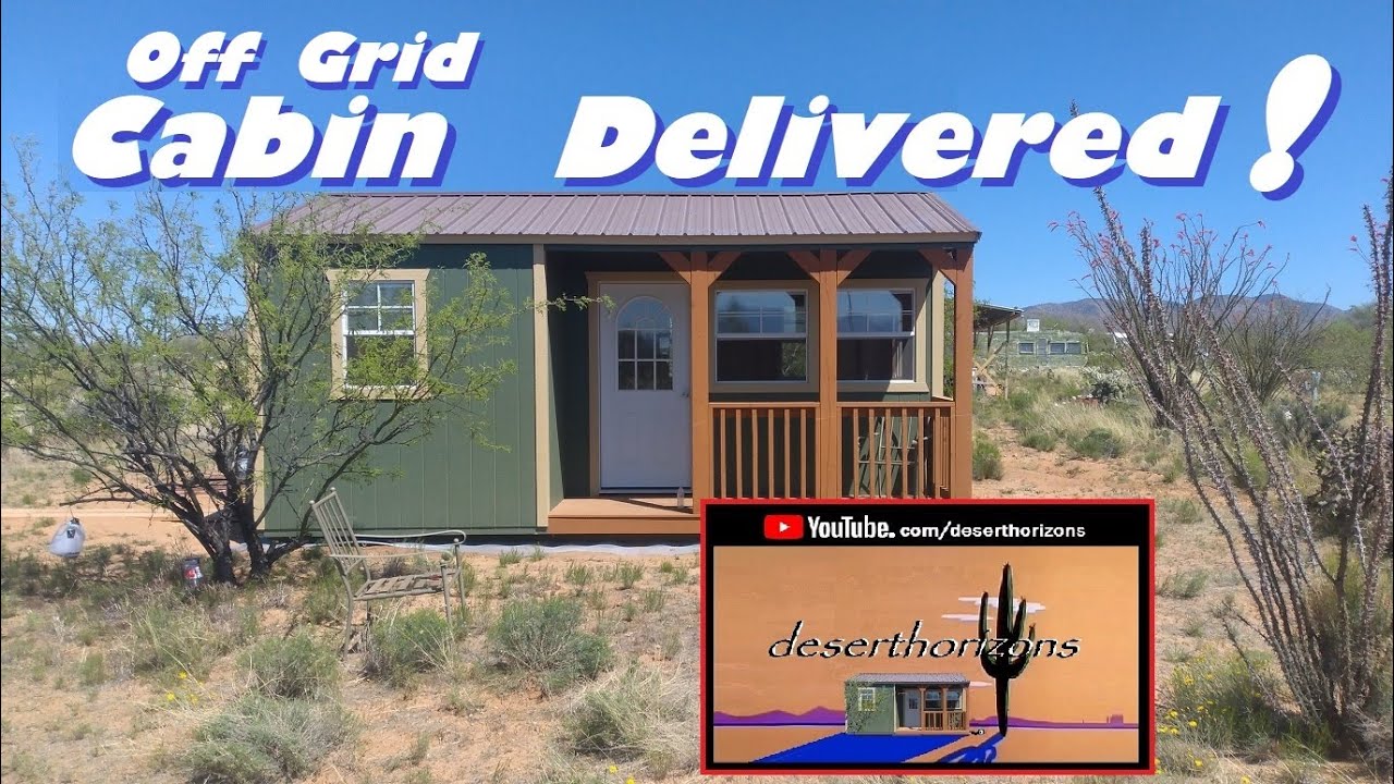 WeatherKing Cabin Delivery to AZ Off-Grid (Unplugged) Ranch