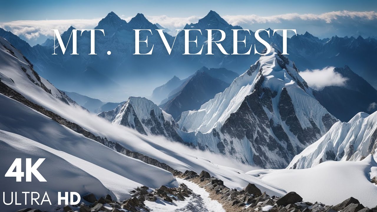 Mount Everest In 4K II  The Roof Of The World II Mount Everest II NEPAL II