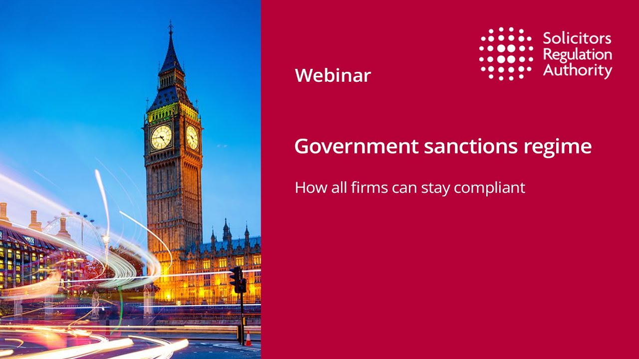 Government sanctions regime - how all firms can stay compliant