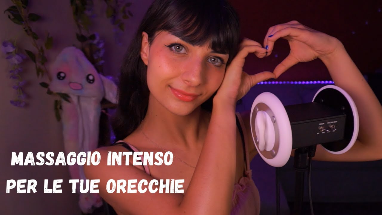 Coccolo le tue orecchie per farti addormentare - ASMR ita - Ear Tapping + Ear Massage