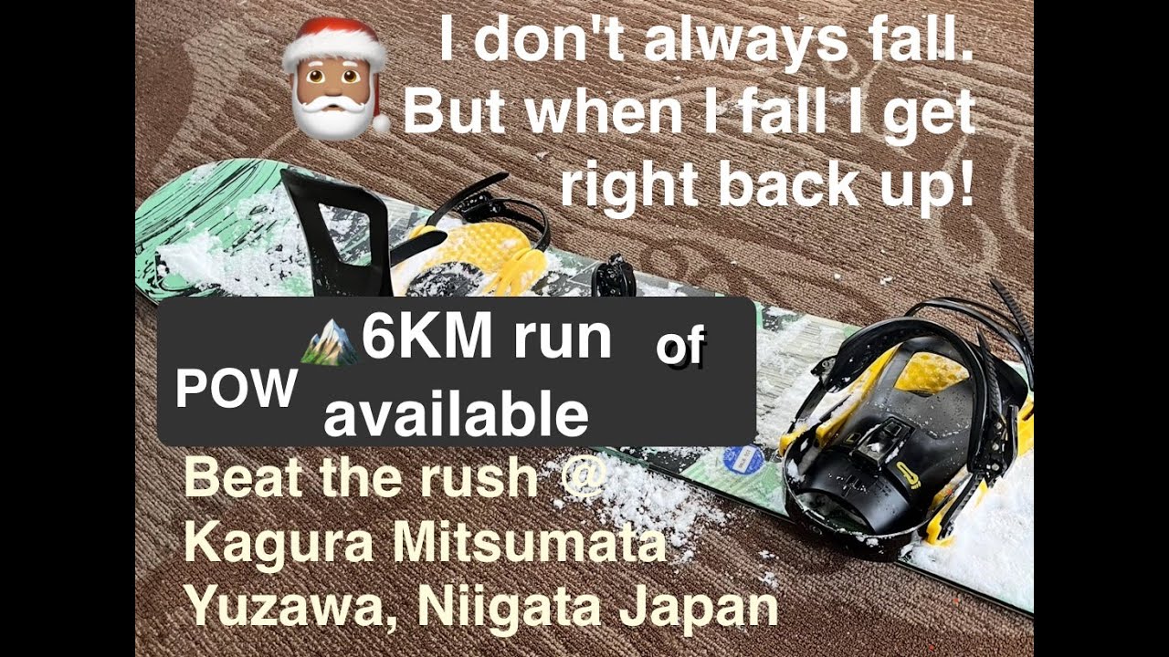 Snowboard with Me in Japan (beat the crowd before X'mas) - Part 2 - Kagura Mitsumata