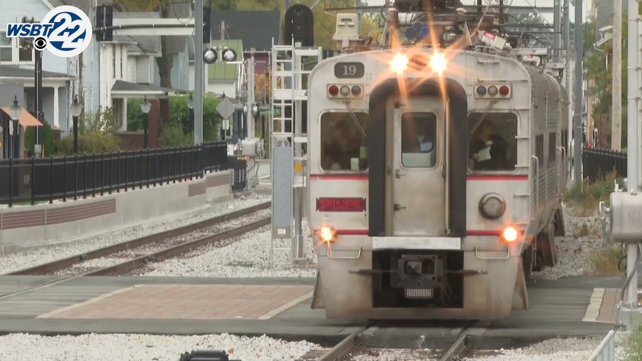 Michigan City celebrates opening of South Shore Line's double railroad track to Chicago
