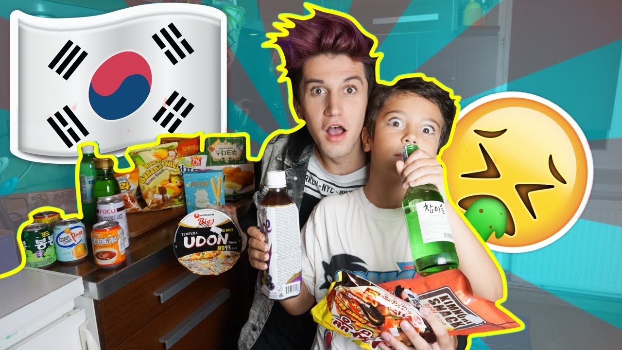 KOREJSKÁ OCHUTNÁVKA S TOBIM 😂 !