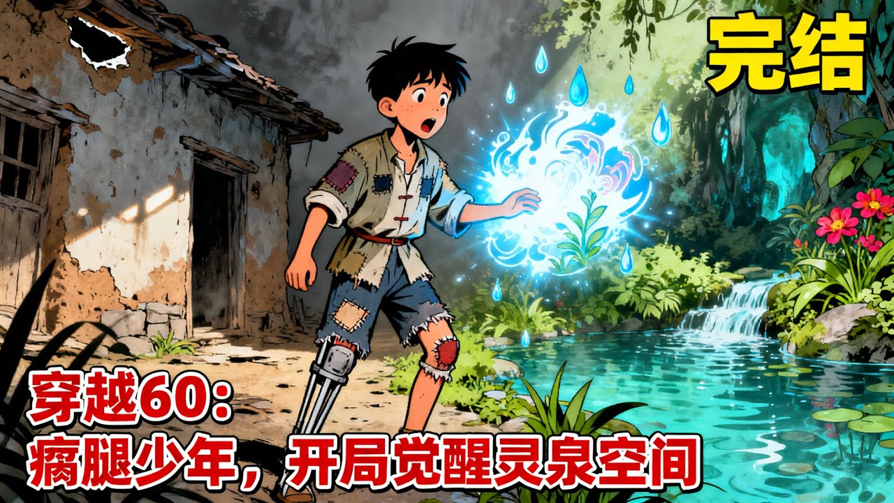 【完结】《穿越60：瘸腿少年，開局覺醒靈泉空間》現代破產總裁被催收逼到絕境，一睜眼穿成60年代癱瘓少年，卻意外激活隨身靈泉，洗筋伐髓逆天改命！#小說#年代文#種田#小說推薦#漫畫