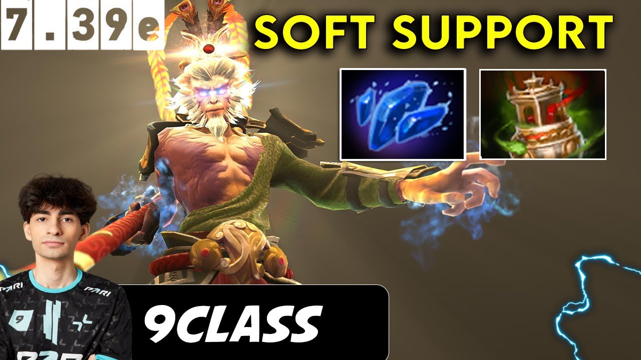 9Class Monkey King Soft Support - Dota 2 Patch 7.39e Pro Player Full gameplay