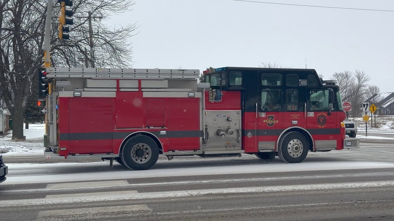 Lino Lakes Fire Department • Engine 3 and Lieutenant 12 Responding for a Medical Emergency • 1/18/26
