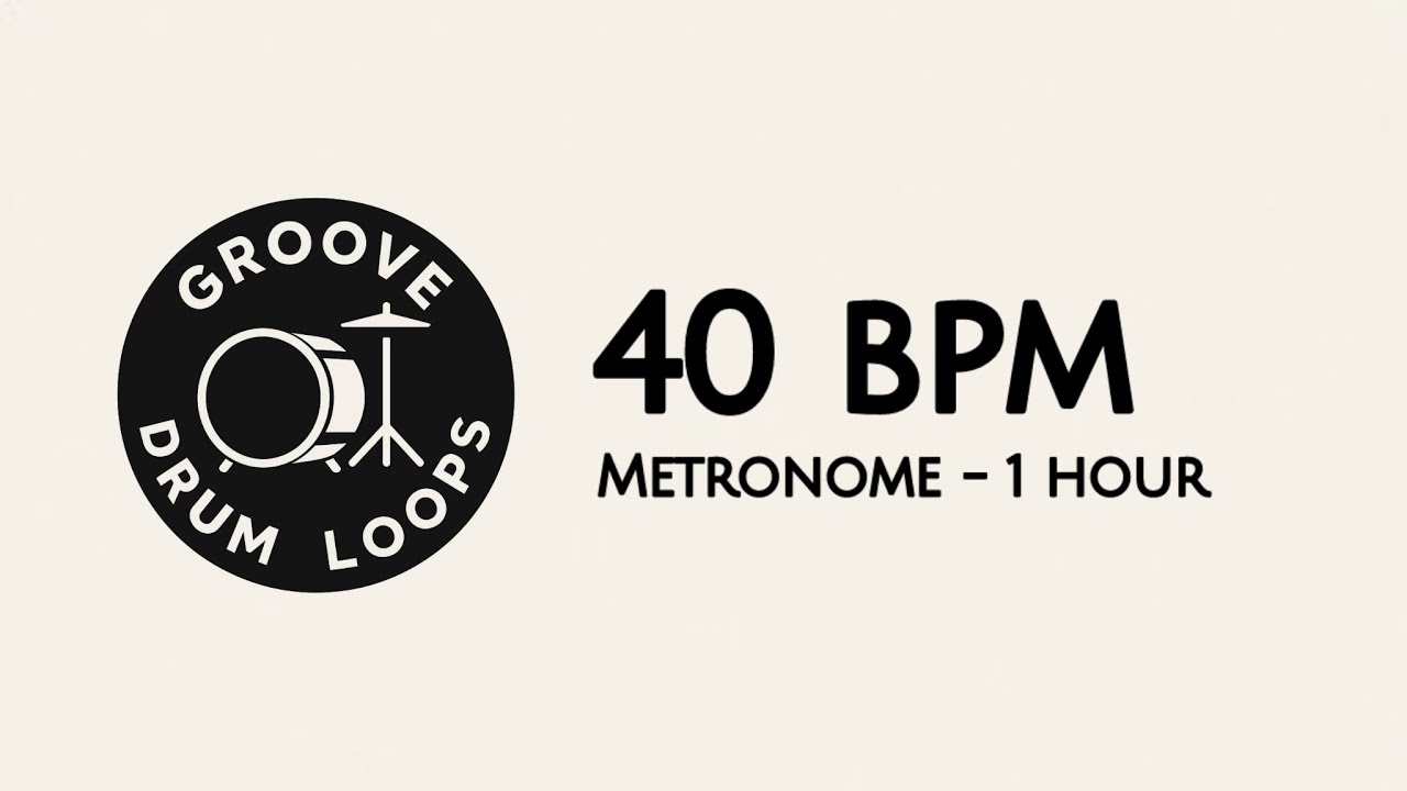 Metronome 40 BPM – 1 hour (Clear Beat)